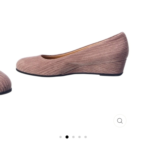 French Sole Gumdrop Canvas Wedge - Picture 2 of 12